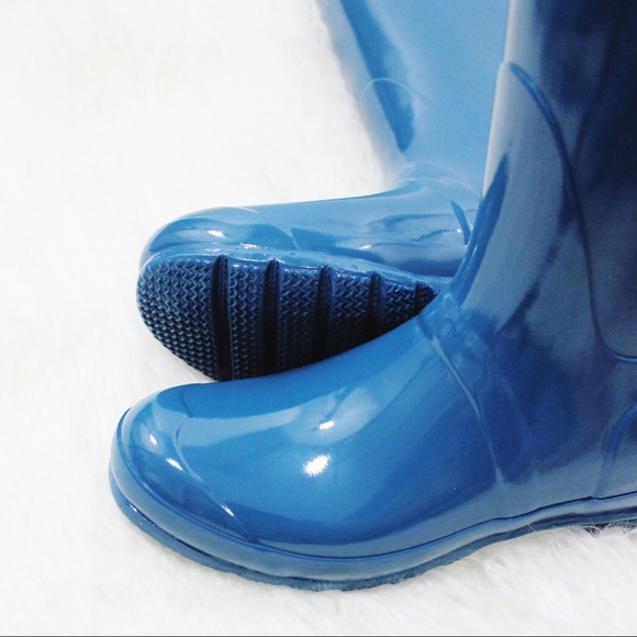 NWT Hunter Boots Tall Blue Glossy Original Boots - Picture 2 of 8
